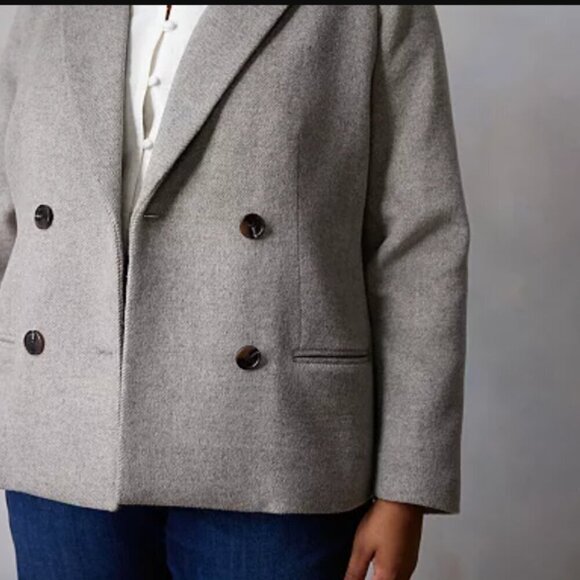 LC Lauren Conrad Double Breasted Notch Collar Blazer nwt NEW 2x - Picture 4 of 12